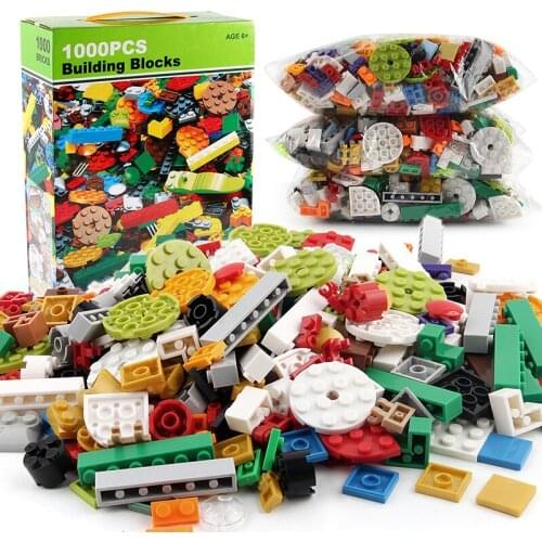 1000 pcs City Building Blocks figure Set DIY Creative Assemble Bricks Educational Assemble Toys for Children Birthday Gift