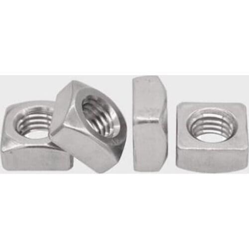 30pcs M6 M8 304 Quartet Nut Stainless Steel Square Nuts Square Nut DIN557