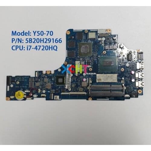 5B20H29166 ZIVY2 LA-B111P w i7-4720HQ CPU N16P-GX-A2 GPU for Lenovo Y50-70 NoteBook PC Laptop Motherboard Mainboard