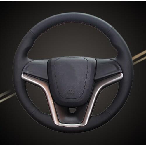 Car Braid On The Steering Wheel Cover for Chevrolet Malibu 2011-2014 Volt 2011-2015 DIY Auto Braiding Cover Interior Car-styling