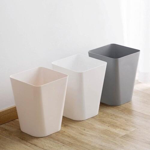 Large Irregular Shape Trash Can Waste Bins Lidless Plastic Paper Basket Garbage Bin Home Office Simple Rubbish Garbage Cans