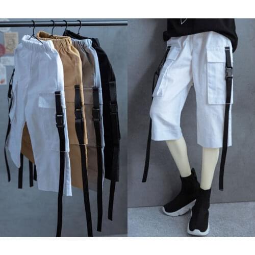 D03-P007 children handmade toy uncle 1/6 1/3 1/4 Doll Accessories BJD/SD doll clothes overalls black belt pants 1 pcs