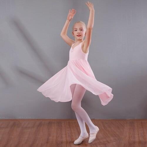 Kids Ballet Dancing Dress Girls Dancing Tutu Costumes Childrens Ballet Skirt Girls Dance Clothes Practice Suit D0788