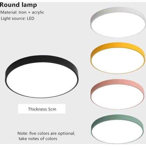 Led Ceiling Lamp Round 220V LED Light 12W 18W 24W 36W Kitchen Luminaria Room Lights Modern Fixture Surface Mounted Home Lighting