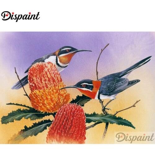 Dispaint Full Square/Round Drill 5D DIY Diamond Painting "Animal bird flower"3D Embroidery Cross Stitch Home Decor Gift A12310