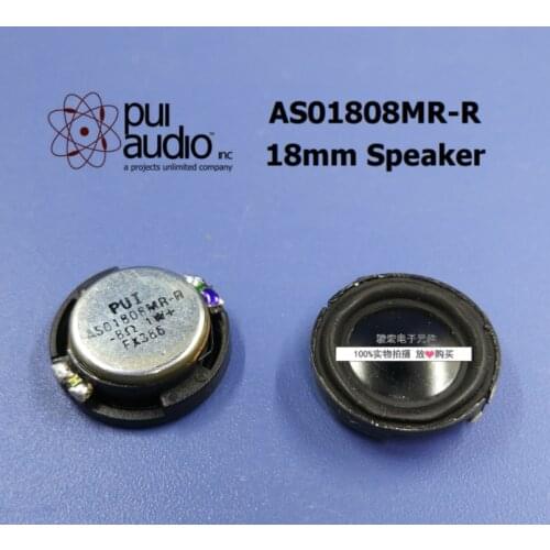 Original new 100% AS01808MR-R 18mm neodymium magnet 1W audio speaker high sensitivity 80db 8R (Inductor)