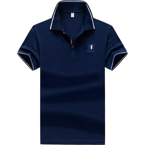 Brand Fashion Casual Polo Men High Quality 3D Embroidery Short Sleeve Polo Shitr Men 2021 Summer New Solid Color Slim Men Polo