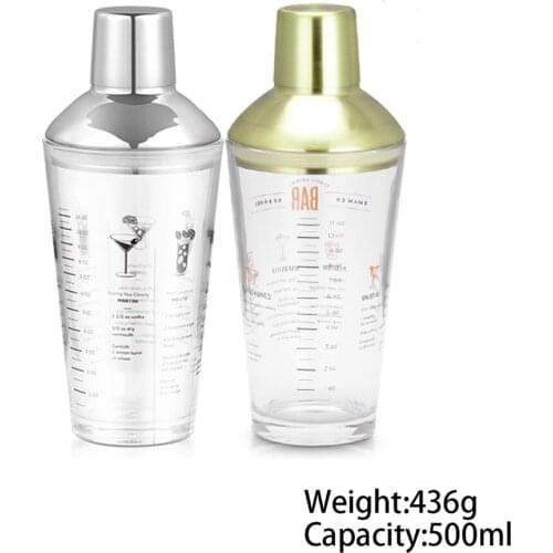 QUEENBAR Martini Cocktail Shaker Glass Champagne Wine Cocktail Mixer Shaker Bottle Coctelera Shaker Bar Bartender Tools