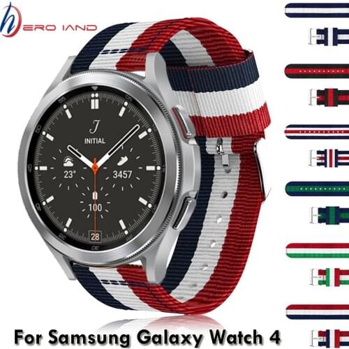 Watch band for Sasmsung Galaxy Watch 4 Classic 42 46mm/Galaxy Watch4 40 44mm Smartwatch Bracelet Nylon Replaceable Watchband