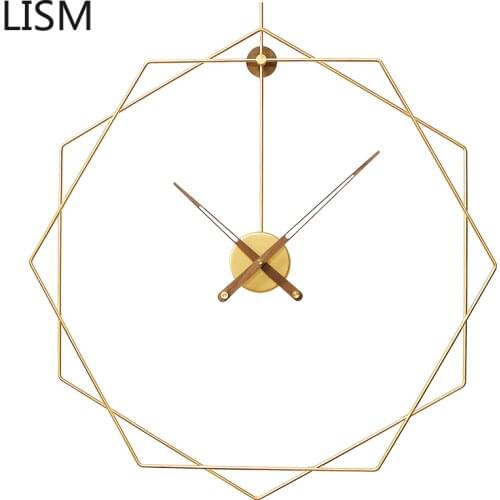 Luxury Miinimalist Wall Clock Modern Design Large Metal Living Room Creative Clocks Wall Home Decor Horloge Reloj De Pared 2021