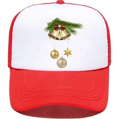 Christmas Adjustable 1PCS Mesh Cap Custom Logo Hat BlacK Red Green Snapback Wholesale White Men Women Simple Casual Wholesale