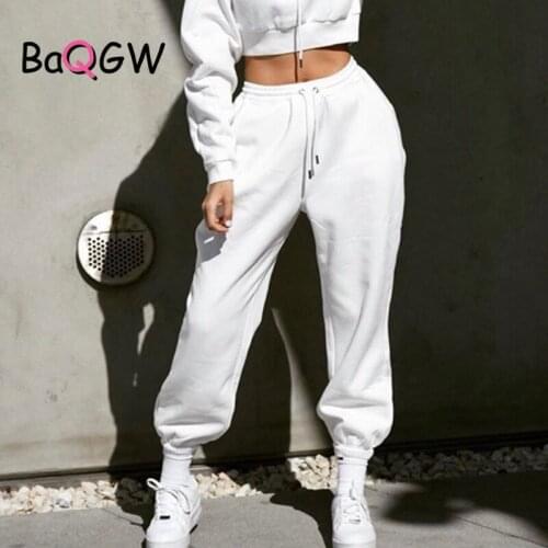 Harajuku Joggers Wide Leg SweatPants Women Trousers High Waist Harem Pants Streetwear Korean Casual Pant Femme Fall New 2020