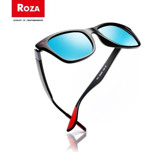 2019 Roza Sunglasses Men Polarized black Rivet Classic High Quality Unisex Vintage square Women Brown Gafas De Sol UV400 RZ0622