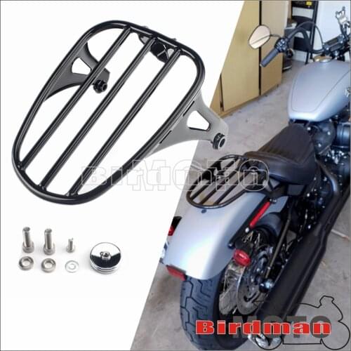 Motorcycle Solo Seat Luggage Rack for Harley #50300120 Accessories Softail Slim FLSL Street Bob FXBB Steel Support Shelf 18-2021
