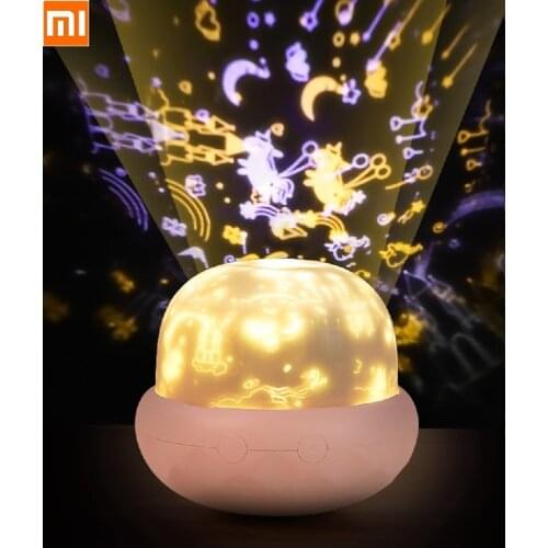 New LED mushroom projection lamp Romantic dream Color USB changing starry night light USB charging Childrens nightlight gifts