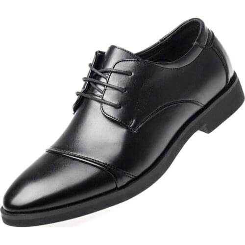 Luxury Business Oxford Leather Shoes Men Breathable Rubber Formal Dress Shoes Male Office Wedding Flats Footwear Mocassin Homme