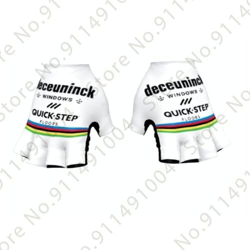 Quick Step 2021 World Champion Cycling Gloves Men Bicycle Gel Half Finger Bike Glove Maillot MTB Guante Ciclismo Gant Cyclisme