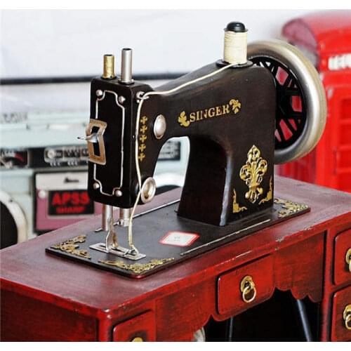 Vintage Metal Handsome Sewing Machine Model Home Decoration Household Decoration Easter