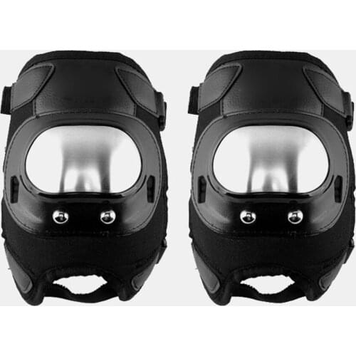 Cross Country Leg Guard Motorcycle Anti Fall Protector Stainless Steel Short Knee Protection Knight Equipment Racing Riding Pad