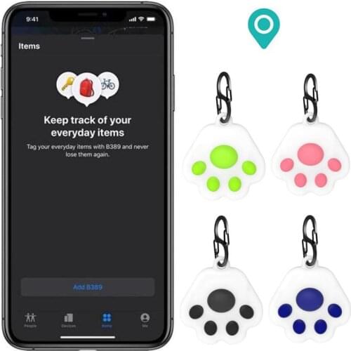 Protective Cover For Aircovered AirTag Case Cat Paw Silicone Protector Bumper Case Compatible For Apple AirTags Tracker Buckle