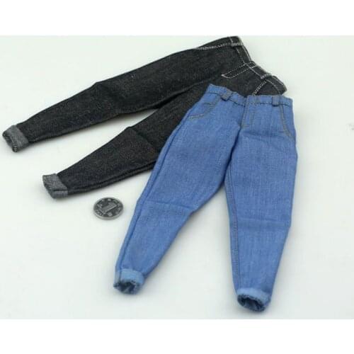 1/6 Scale Male Clothes Accessory Closing Pants Jeans Clothing Accessories Figure for 12" Slim Male Action Figure Body