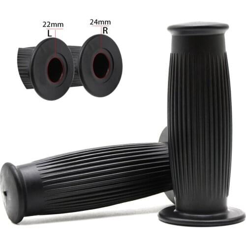 1 pair 22-24mm Vintage Motorcycle CNC Aluminum Handlebar Grips Bar Ends Sliders Handle Bar Grip Cap Plug Slider hand grips bike