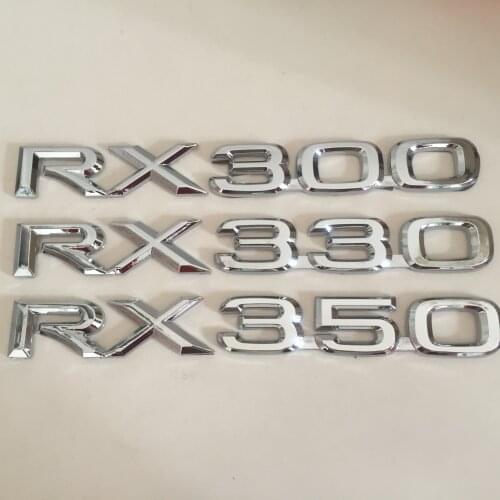 1pcs ABS RX300 RX330 RX350 RX 300 RX 330 RX 350 car Letter Rear trunk Decals Emblem badge sticker Decal Car styling
