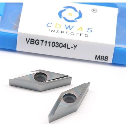 10PCS VBGT110304 L Y M88 Carbide Inserts Milling Turning Tool VBGT 110304 Colorful Blade CNC Lathe Cutter Tools Cutting Tool