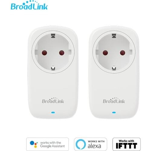 2 PCS 16A BroadLink SP4L Wi-Fi Smart Plug EU work with Alexa, Google Home, IFTTT