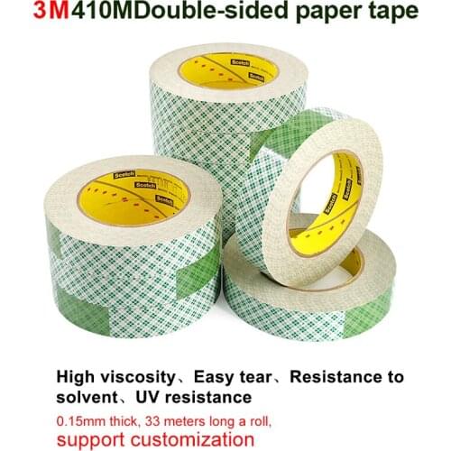 3M 410 Adhesion test of shock proof, water proof and high temperature resistant foil coated with double-sided paper tape