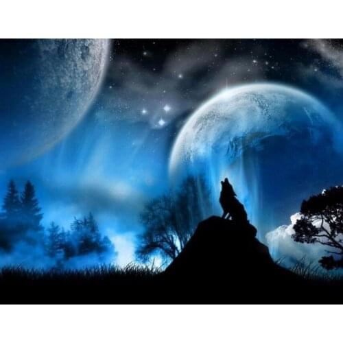 3D Needlework Diy Diamond Embroidery Wolf Patterns Wall Crafts Full Drill 5d Diamond Painting Mosaic Kit Suqare