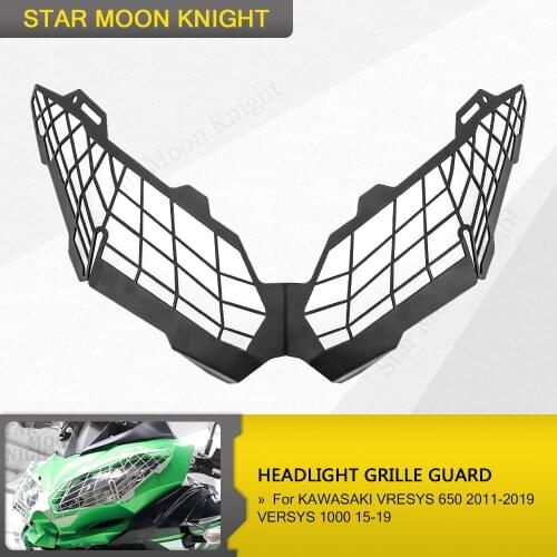 Motorcycle Accessories Headlight Protector Grille Guard Cover Motor Parts For KAWASAKI VRESYS 650 2011-2019 VERSYS 1000 15-19