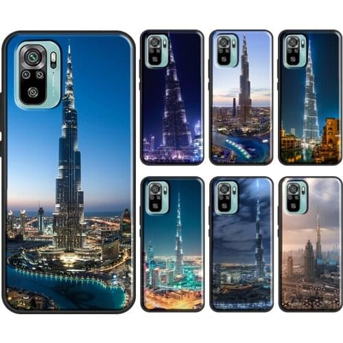 Burj Khalifa Tower building Dubai For Xiaomi Redmi Note 9 7 8 10 Pro Note 9S 8T Cover For Redmi 9C 9 9T 6A 7A 8A 9A Case