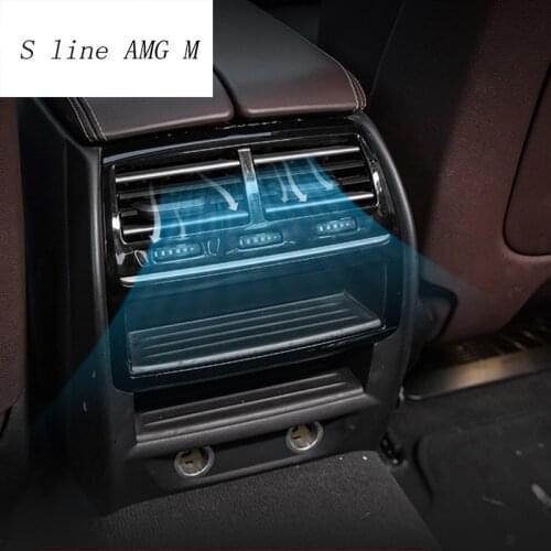 For BMW G30 G38 F10 5 Series Rear air conditioning vent decorative frame air outlet trim sticker Cover Interior auto Accessories