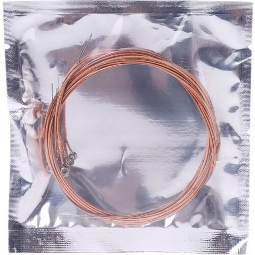 Guitar String 010-046 Steel Red Copper For Acoustic 6 String