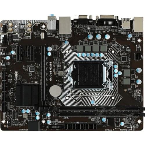 For MSI B150M PRO-VD Motherboard DDR4 32GB PCI-E 3.0 DVI SATA III Core i7/i5/i3 Desktop B150 Mainboard 1151 32GB Used