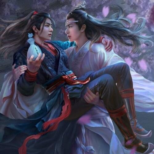 Cross Stitch Kits Home Decor 5D Diamond Painting Mo Dao Zu Shi Anime DIY Diamond Mosaic Diamond Embroidery Handmade Art