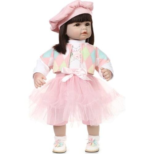 2016 NEW design Reborn toddler girl doll sweet baby doll Birthday Gift Toys for Girls beautiful doll