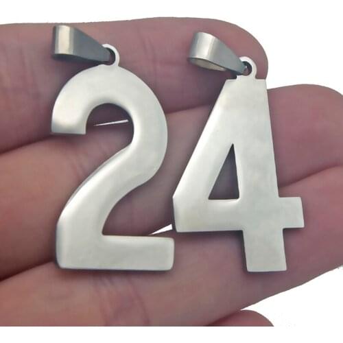 Stainless Steel Football Number 0-9 Pendant Necklace Charm Chain Choker Men Basketball Digital Necklace Fashion Jewelry Gift Bts