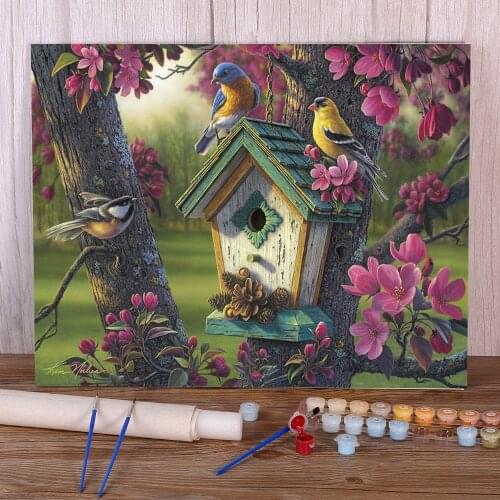 Landscape Natural Paint By Numbers Set Acrylic Paints 50*70 Boards By Numbers New Design Crafts For Adults Handicraft