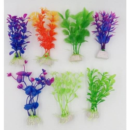 Plastic Aquarium Plants Wonder Grass Ornament Decor Landscape for Fish Tank Aquarium Decoration 1 pcs