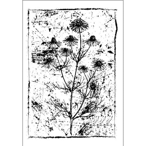 AZSG Dandelion Background Clear Stamps For DIY Scrapbooking Decorative Card Making Crafts Fun Decoration Supplies