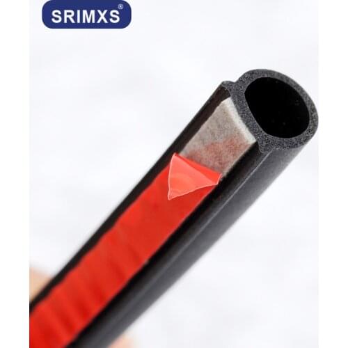 Anti-Scratch Seals rubber Waterproof Trim Sound Insulation Small D Weatherstrip Edge Protector Trim sealing for car