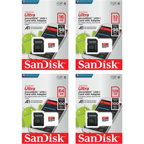 Sandisk Ultra Micro SD TF Flash Card 400GB 256GB 128GB 32GB 64GB 16GB Micro SD Card SD MicroSD Memory Card for Phones