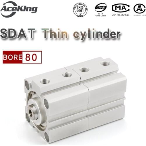 SDAT Multi position thin cylinder double force cylinder SDAT80X5X10X15X20X25X30X40X50SB SDAT80X5 SDAT80X10 SDAT80X15 SDAT80X20