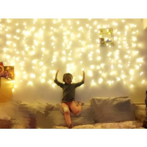 [Seven Neon]3MX3M Window Curtain Icicle Lights String Fairy Light,LED String Light for Christmas/Halloween/Wedding/Party/room