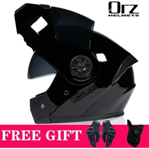 2021 New Modular Dual Lens Motorcycle Helmet Professional Racing Helmet Safety Full Face Casco Capacete Casque Moto