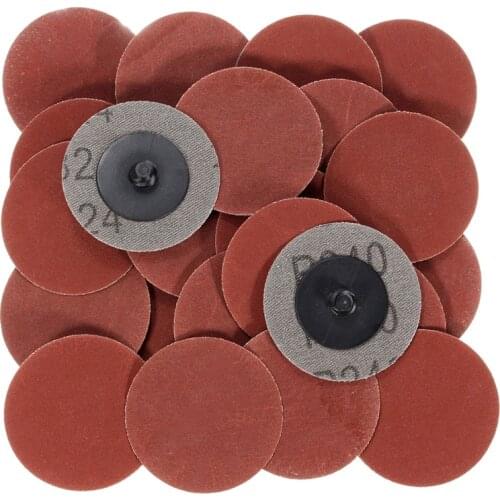 25Pcs Sanding Disc 240 Grit Roll Lock Sanding Discs Surface Sander Disc for Metal Polishing Pad Abrasive Sanding Paper