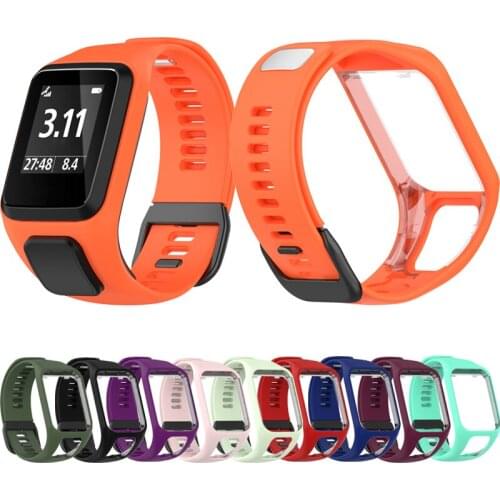 Silicone Replacement Wrist Band Strap For TomTom Runner 2 3 Spark 3 GPS Watch Tom 2 3 Series wristband Bracelet Accessories