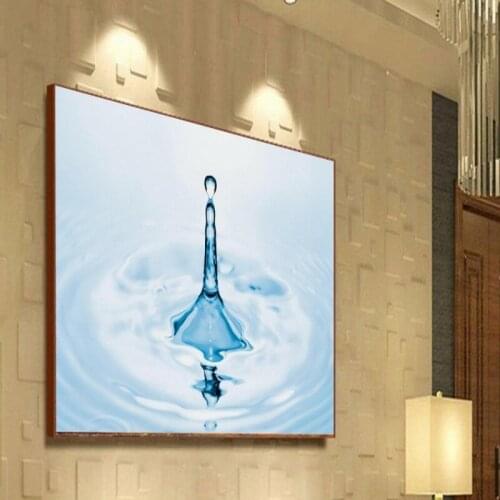 Dropship Colomac Blue Wallpaper Water Drops Decorative Painting Modern Wallpaper Wall Mural 3d Living Room Papel Para Pared